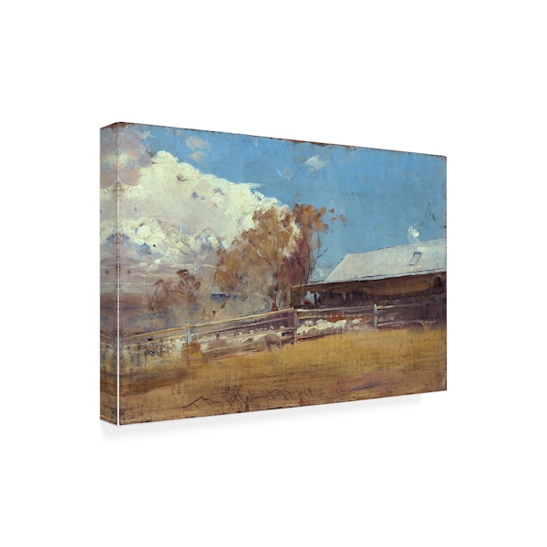 Tom Roberts 'Shearing Shed, Newstead' Canvas Art,30x47